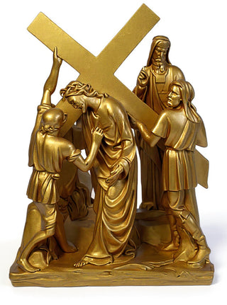 Jesus & Simon The Cyrene Stat Statue - 23-inch