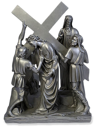 Jesus & Simon The Cyrene Stat Statue - 23-inch