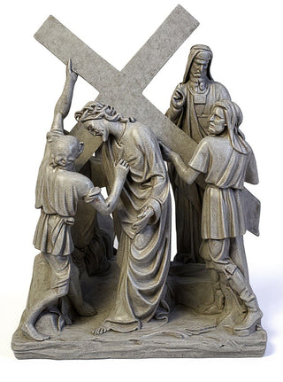 Jesus & Simon The Cyrene Stat Statue - 23-inch