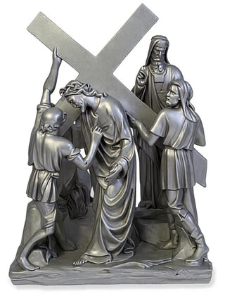 Jesus & Simon The Cyrene Stat Statue - 23-inch