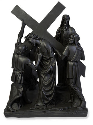 Jesus & Simon The Cyrene Stat Statue - 23-inch