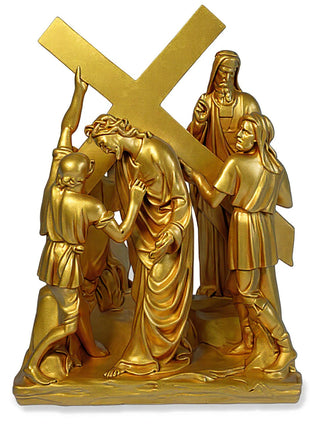 Jesus & Simon The Cyrene Stat Statue - 23-inch