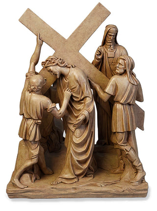 Jesus & Simon The Cyrene Stat Statue - 23-inch