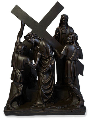 Jesus & Simon The Cyrene Stat Statue - 23-inch