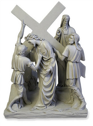Jesus & Simon The Cyrene Stat Statue - 23-inch