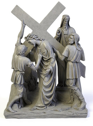 Jesus & Simon The Cyrene Stat Statue - 23-inch