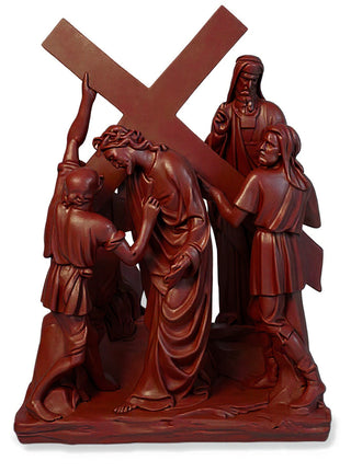 Jesus & Simon The Cyrene Stat Statue - 23-inch