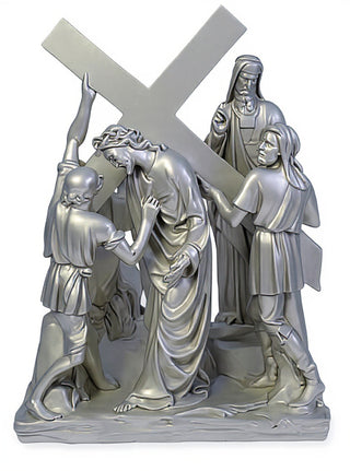 Jesus & Simon The Cyrene Stat Statue - 23-inch