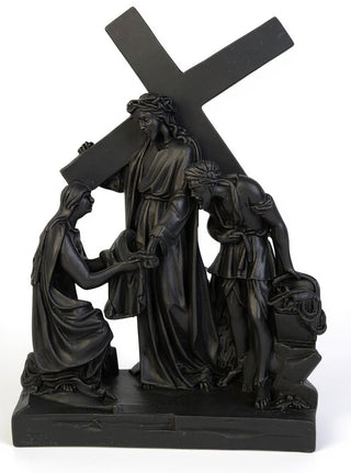 Jesus Meets Veronica Station Statue - 24-inch