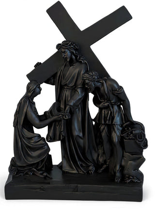 Jesus Meets Veronica Station Statue - 24-inch