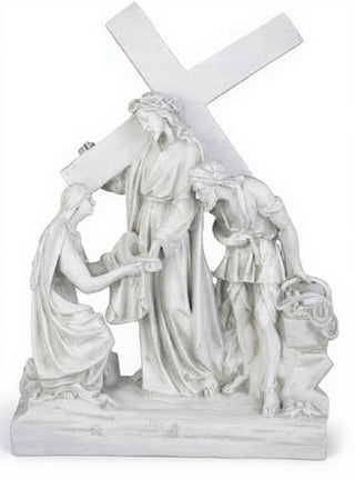 Jesus Meets Veronica Station Statue - 24-inch