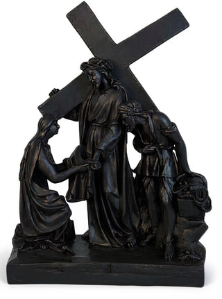 Jesus Meets Veronica Station Statue - 24-inch