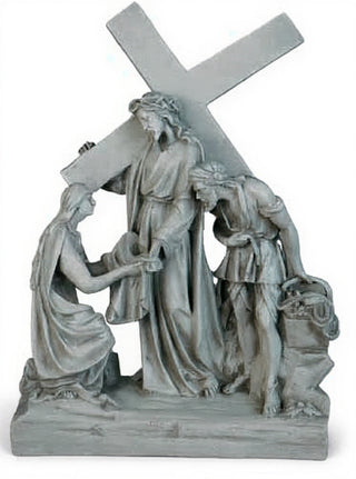 Jesus Meets Veronica Station Statue - 24-inch