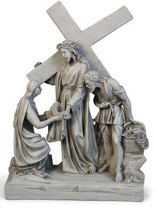 Jesus Meets Veronica Station Statue - 24-inch