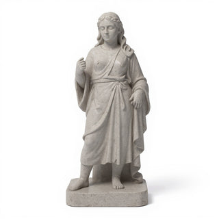 Jesus Falls the Second Time Statue - 25-inch — Limestone finish