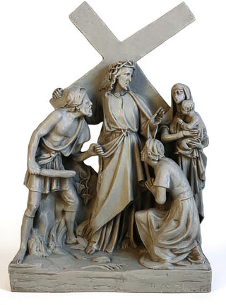 Jesus Meets Women/Jerusalem St Statue - 26-inch