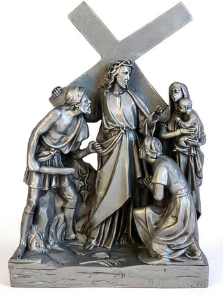 Jesus Meets Women/Jerusalem St Statue - 26-inch