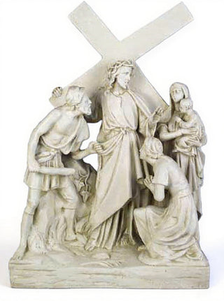 Jesus Meets Women/Jerusalem St Statue - 26-inch