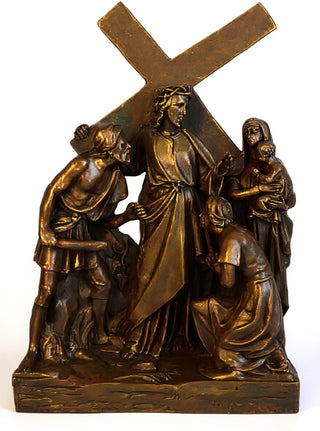 Jesus Meets Women/Jerusalem St Statue - 26-inch
