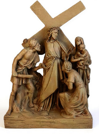 Jesus Meets Women/Jerusalem St Statue - 26-inch