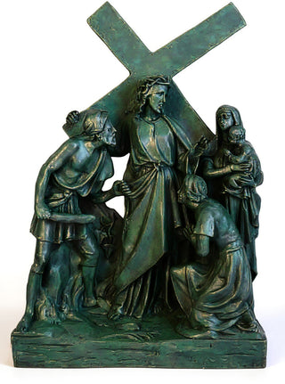 Jesus Meets Women/Jerusalem St Statue - 26-inch