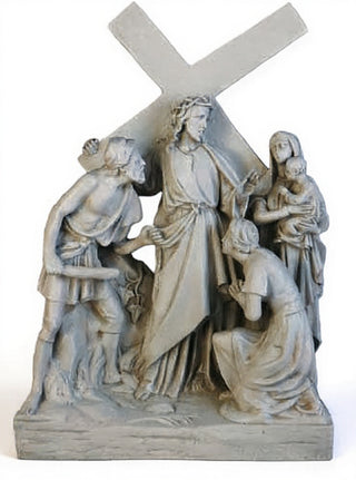 Jesus Meets Women/Jerusalem St Statue - 26-inch