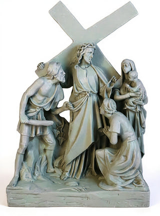 Jesus Meets Women/Jerusalem St Statue - 26-inch