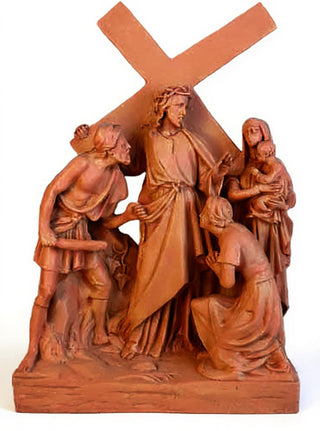 Jesus Meets Women/Jerusalem St Statue - 26-inch