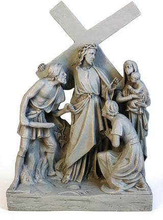 Jesus Meets Women/Jerusalem St Statue - 26-inch
