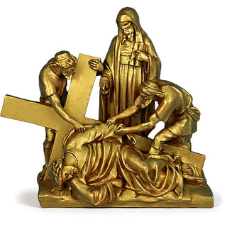Jesus Falls The 3Rd Time Stati Statue - 27-inch