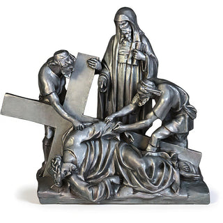 Jesus Falls The 3Rd Time Stati Statue - 27-inch
