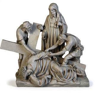 Jesus Falls The 3Rd Time Stati Statue - 27-inch