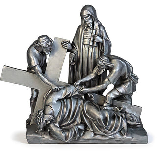 Jesus Falls The 3Rd Time Stati Statue - 27-inch