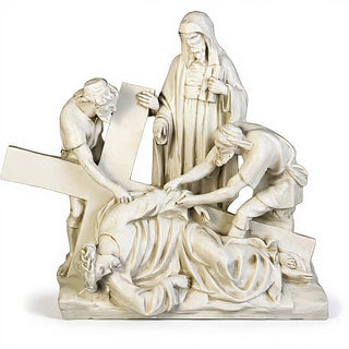 Jesus Falls The 3Rd Time Stati Statue - 27-inch