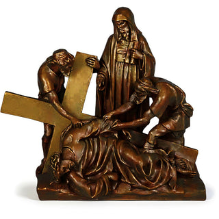 Jesus Falls The 3Rd Time Stati Statue - 27-inch