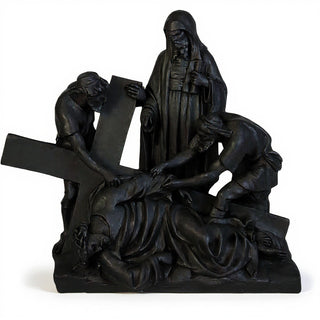 Jesus Falls The 3Rd Time Stati Statue - 27-inch