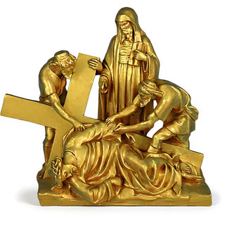 Jesus Falls The 3Rd Time Stati Statue - 27-inch