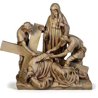 Jesus Falls The 3Rd Time Stati Statue - 27-inch