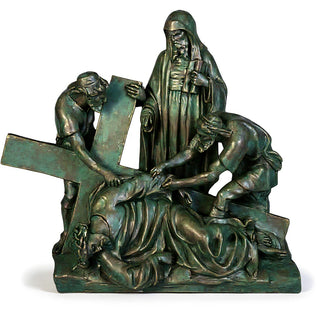 Jesus Falls The 3Rd Time Stati Statue - 27-inch