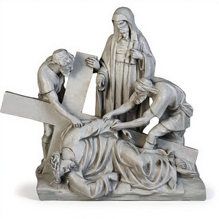 Jesus Falls The 3Rd Time Stati Statue - 27-inch