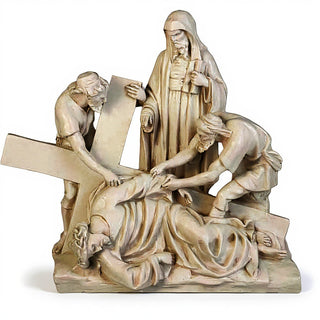 Jesus Falls The 3Rd Time Stati Statue - 27-inch
