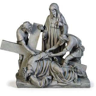 Jesus Falls The 3Rd Time Stati Statue - 27-inch