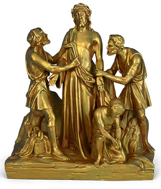 Jesus Is Stripped Station Statue - 28-inch