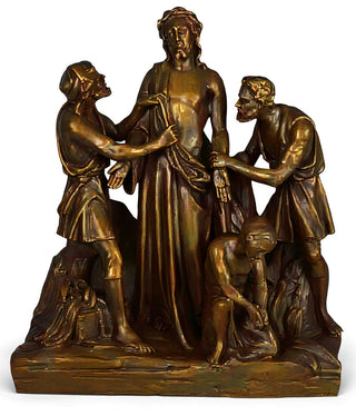 Jesus Is Stripped Station Statue - 28-inch