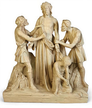 Jesus Is Stripped Station Statue - 28-inch