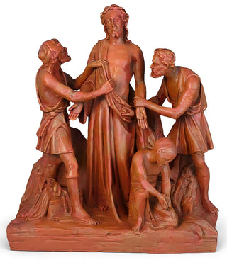 Jesus Is Stripped Station Statue - 28-inch