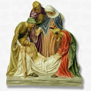Jesus Is Buried Station Statue - 22-inch - Realistic Color - Hand-Painted