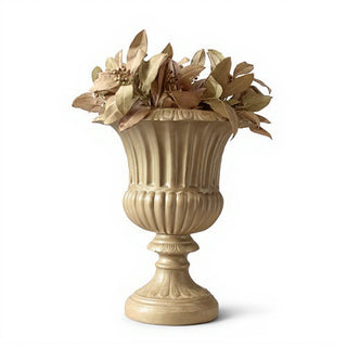 Fluted Urn Planter - 20-inch — Dusted Sand finish