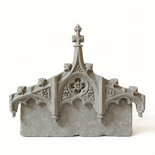 Chartres Tracery Header Wall Header — Antique Stone finish
