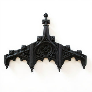 Chartres Tracery Header Wall Header — Dusted Black finish